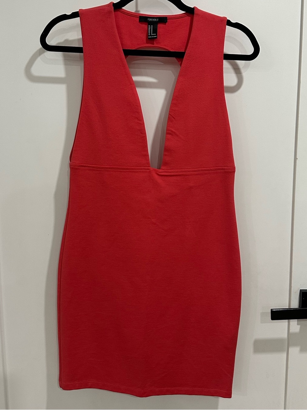 Forever 21 Plunge Mini Dress M